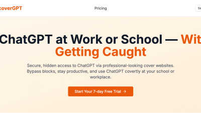 UndercoverGPT - product for productivity