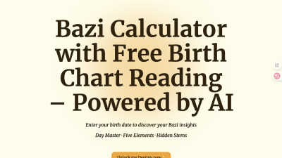 Bazi Calculator Powered by AI - AI tool for AI Assistants