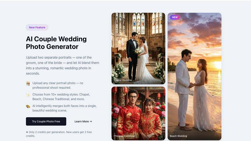 AI Wedding Photo Generator screenshot
