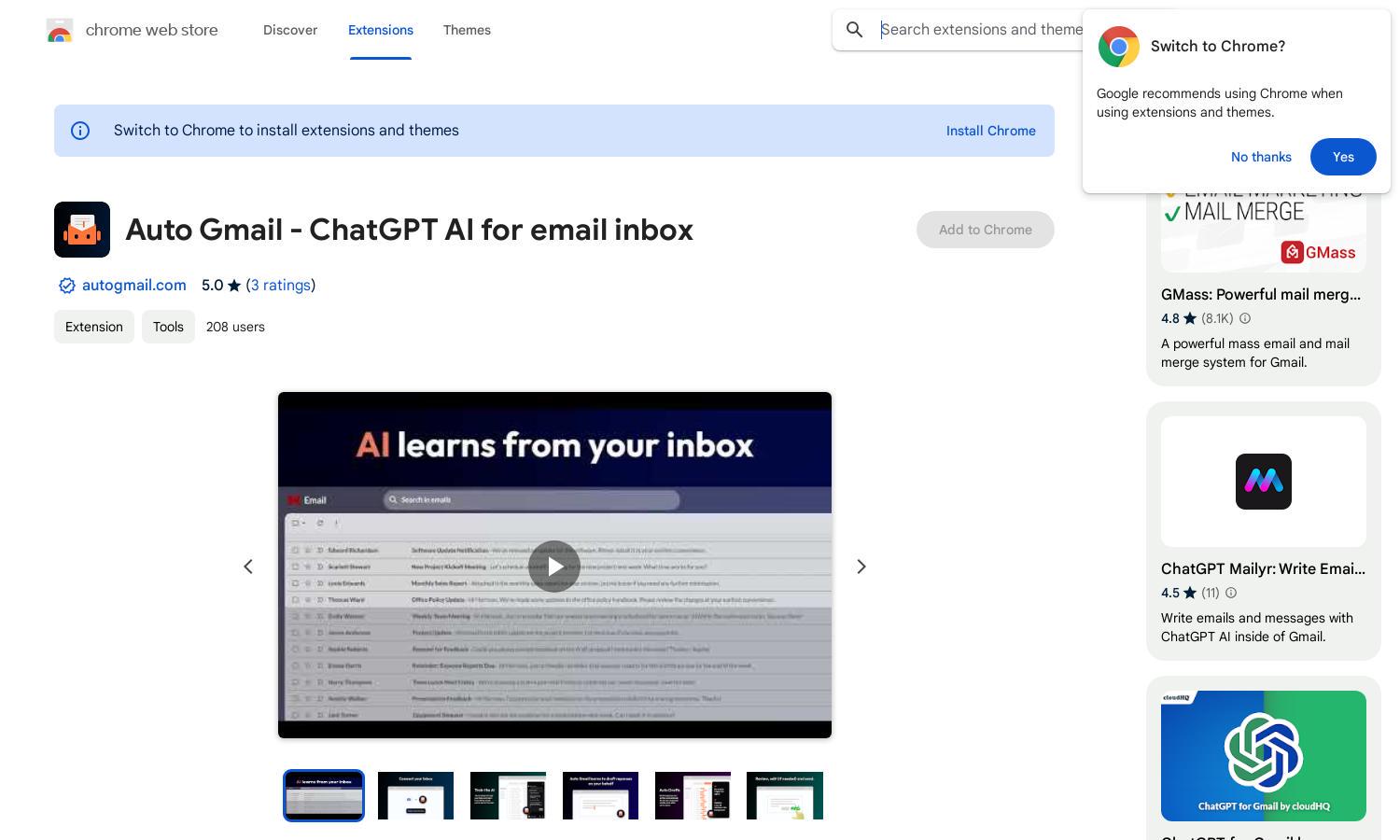 Auto Gmail Website