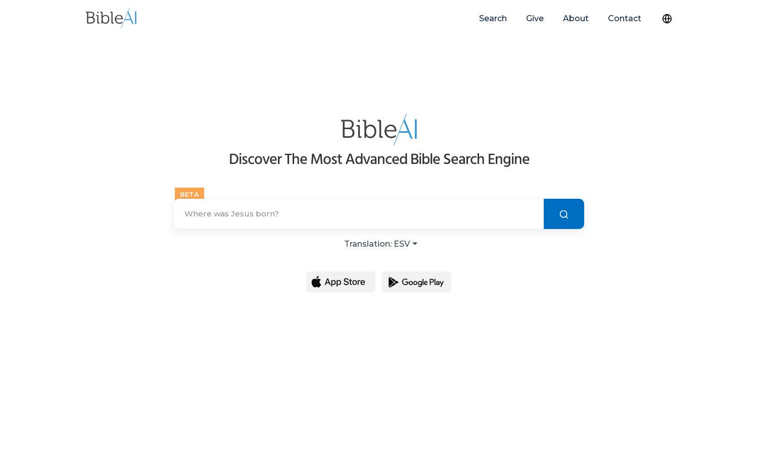 Bible AI Website