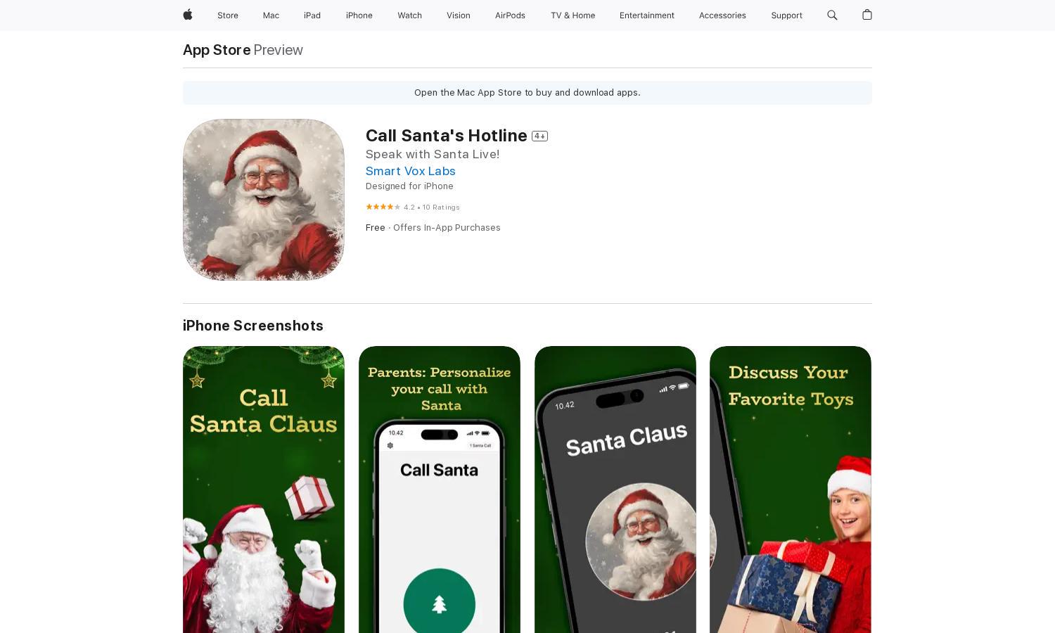 Call Santa's Hotline Website