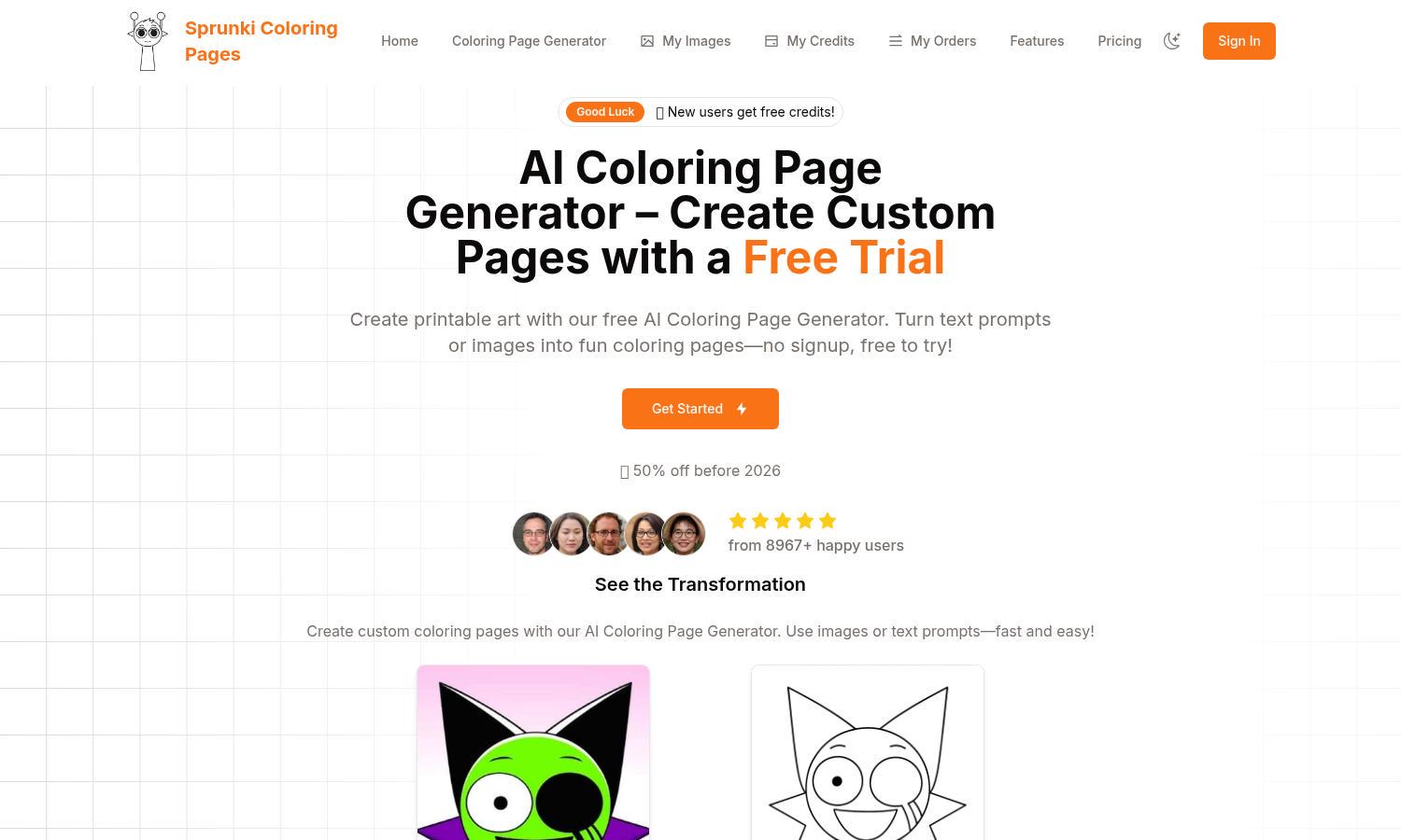 Coloring Page Generator Website