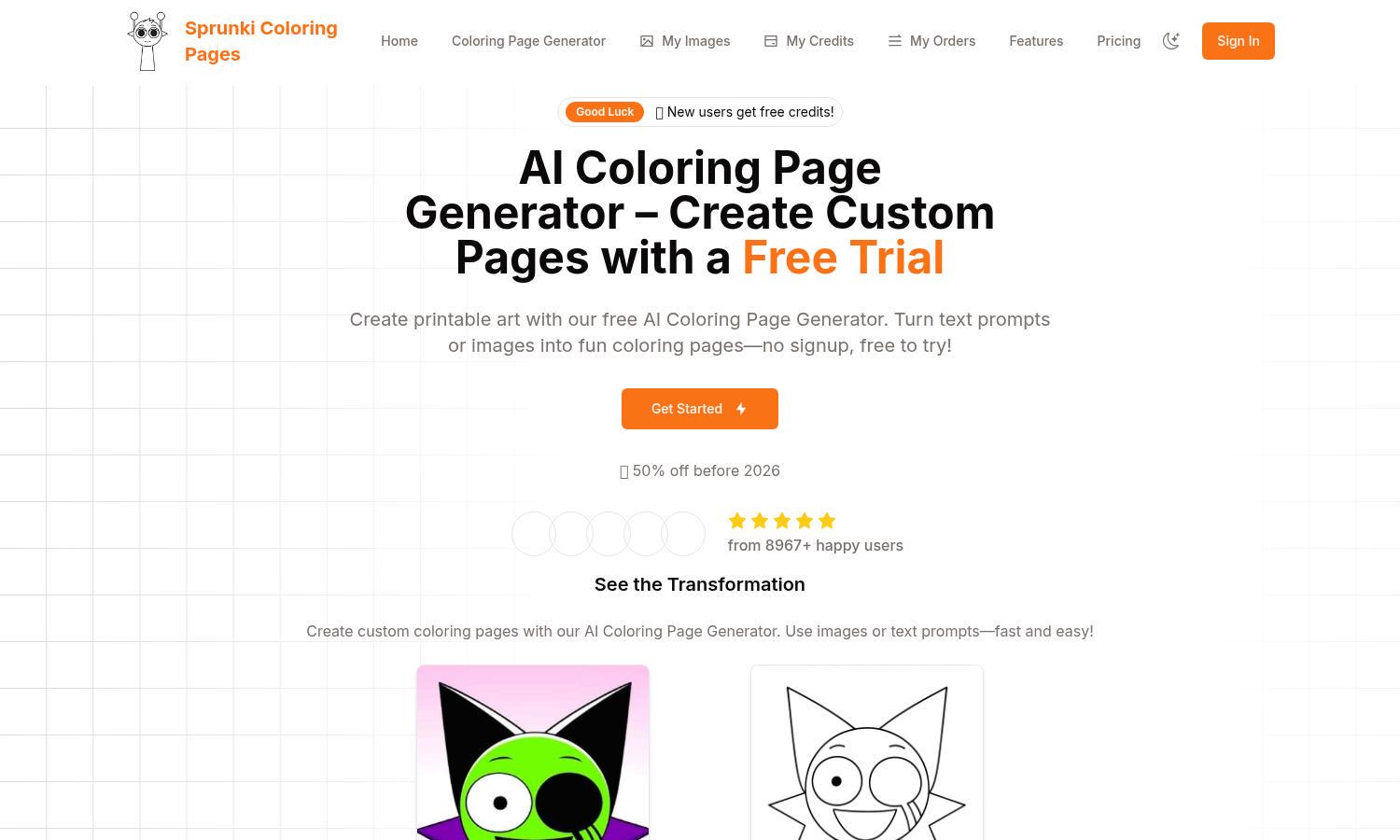 Coloring Page Generator Website