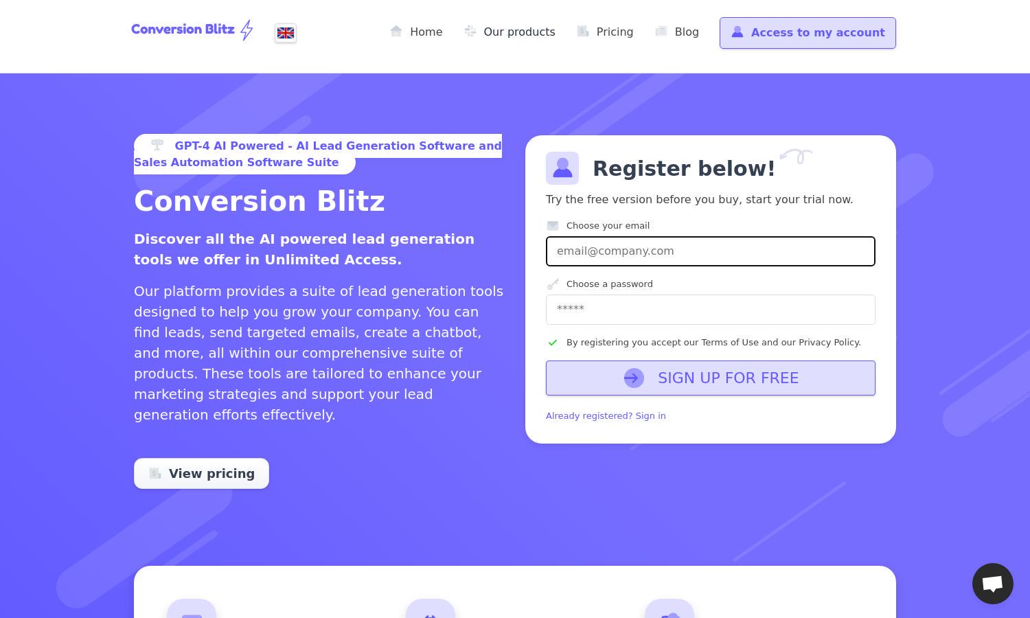 Conversion Blitz Website