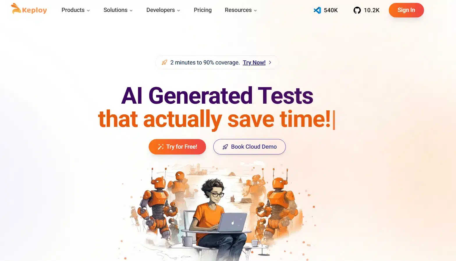 Keploy application interface and features
