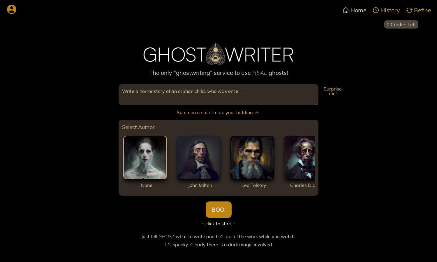 Ghost the Writer Website