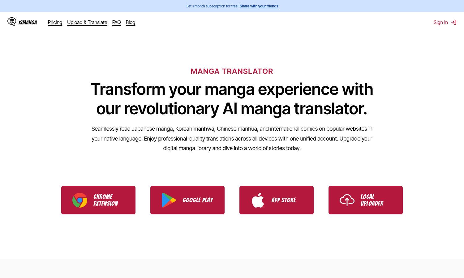 IsManga Website