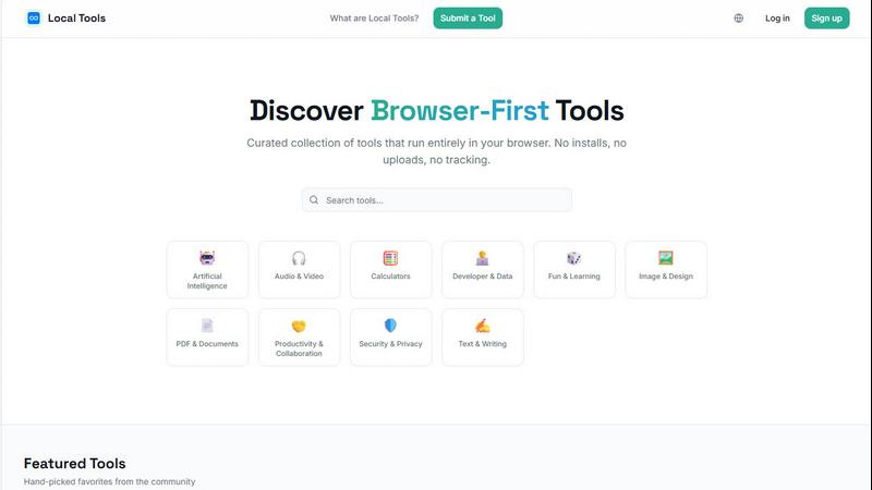 Local Tools screenshot