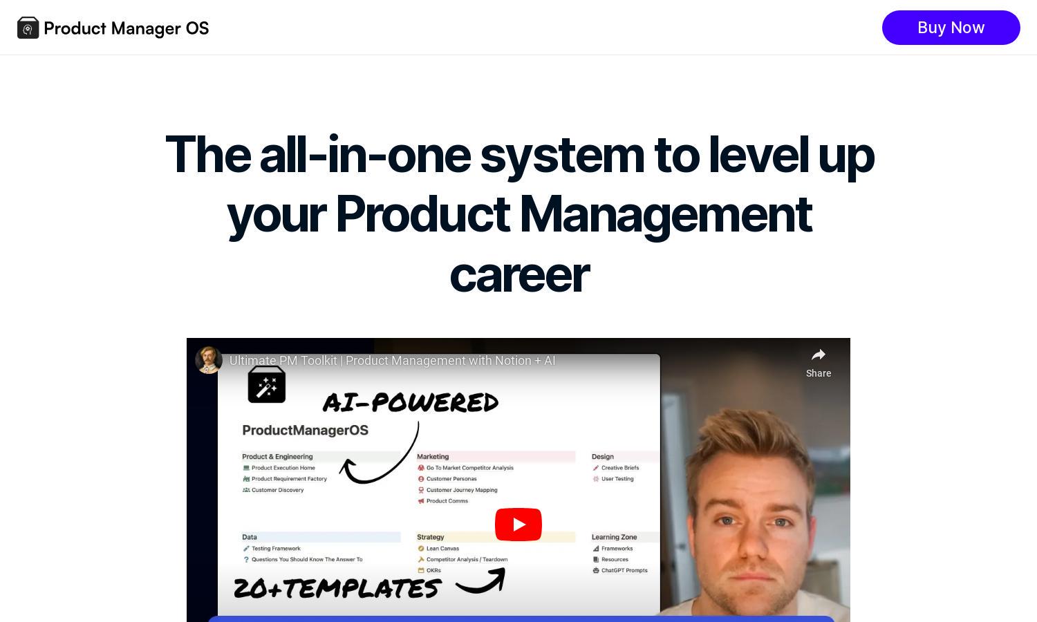 Product Manager OS Website