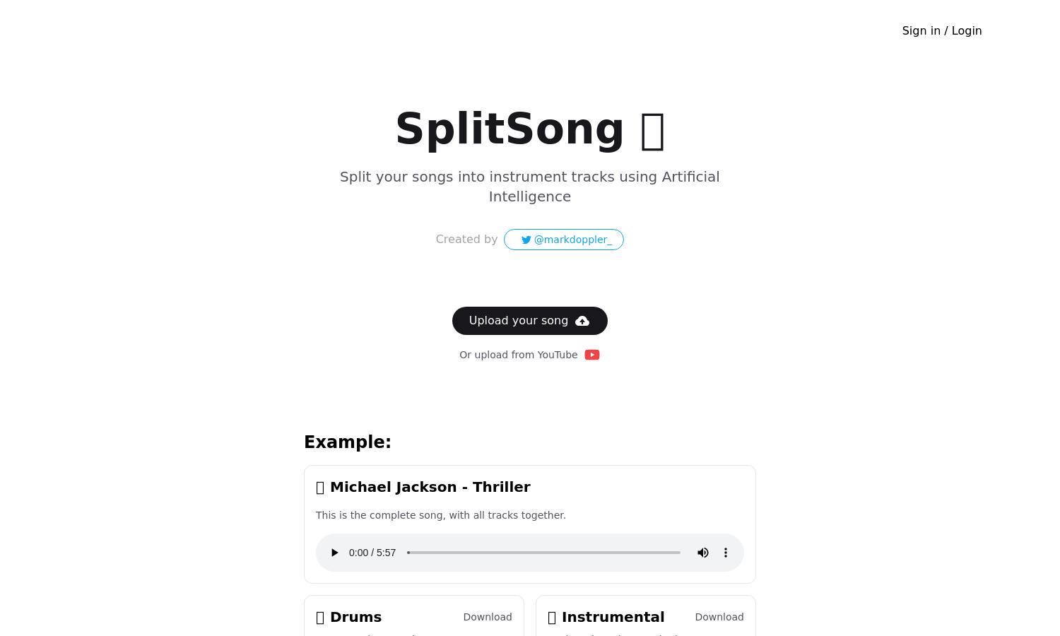 SplitSong.com Website