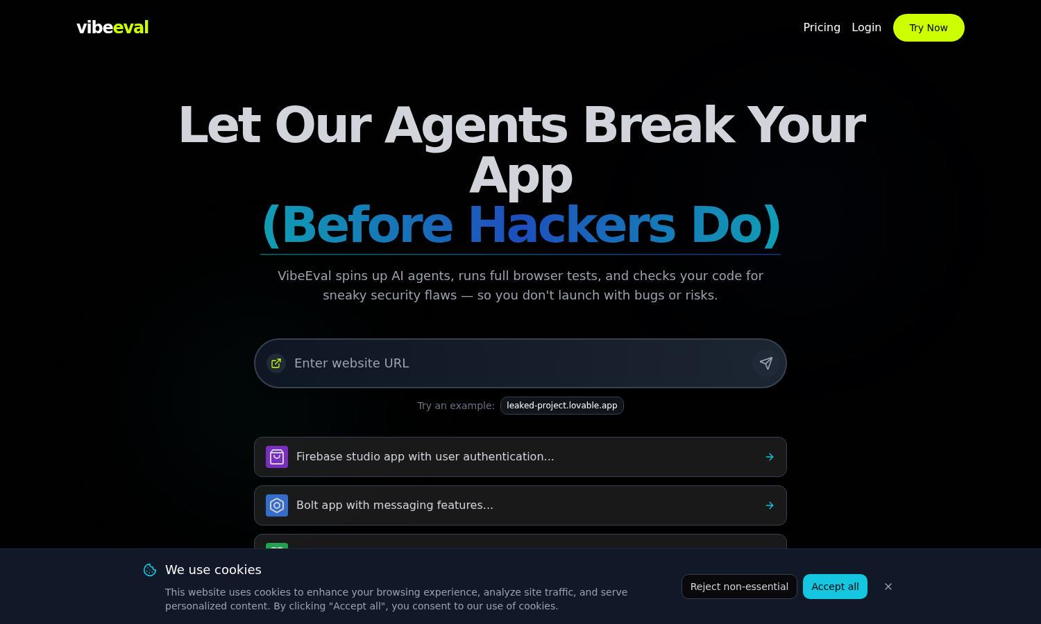 VibeEval Website