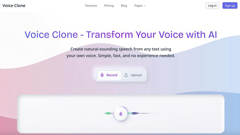 VoiceCloner application interface and features