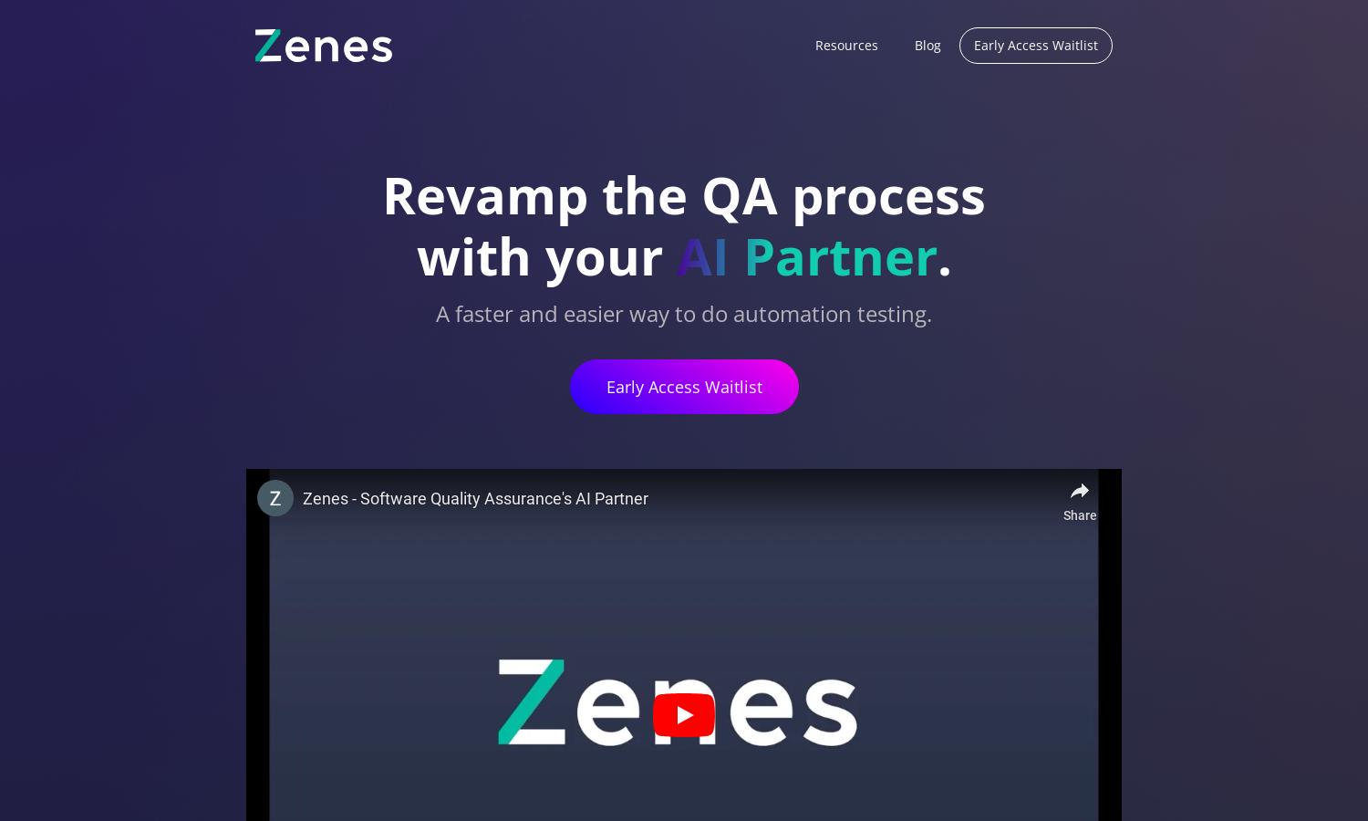 Zenes AI Website